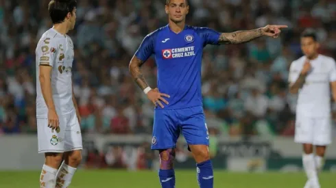 Milton Caraglio durante un partido del Clausura 2020