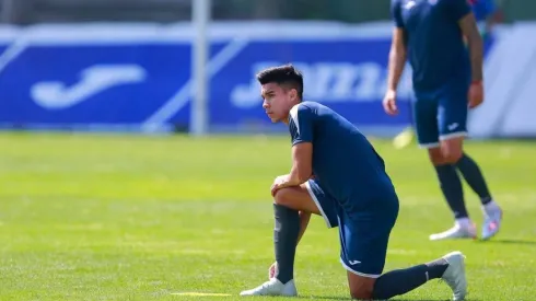 Pol Fernández en un entrenamiento de su primera etapa con Cruz Azul