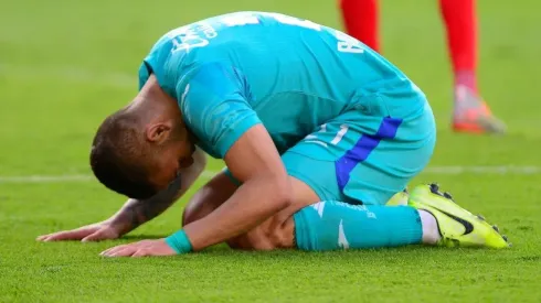 Jonathan Rodríguez se lamenta en un partido