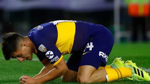 Nicolás Capaldo en un partido con Boca Juniors