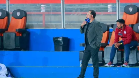 Juan Reynoso durante el encuentro ante el Pachuca