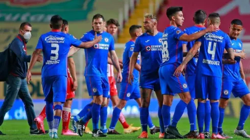 Cruz Azul celebra el triunfo ante el Necaxa