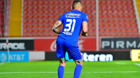 Orbelín Pineda en un partido del Guard1anes 2021