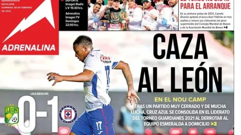 Cruz Azul logró su sexto triunfo al hilo