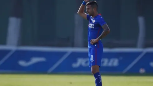 Pablo Ceppelini en un partido con la Sub-20 de Cruz Azul
