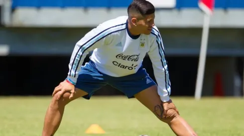 Marcos Rojo con la Selección Argentina