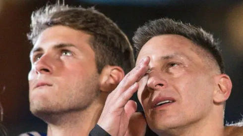 Christian y Santiago Giménez en la despedida del Chaco