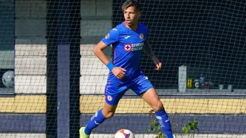 Pablo Ceppelini con la Sub 20 de Cruz Azul