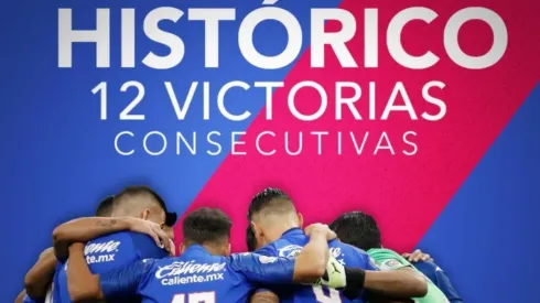 Cruz Azul consiguió su duodécima victoria consecutiva.
