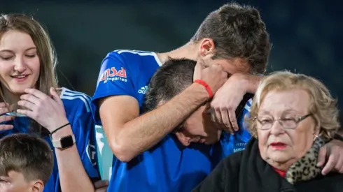 Christian Giménez y Santiago Giménez en la despedida del Chaco