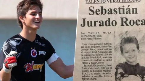 Sebastián Jurado en sus inicios con Veracruz