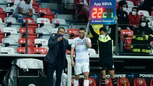 Jonathan Rodríguez entró de cambio en el segundo tiempo