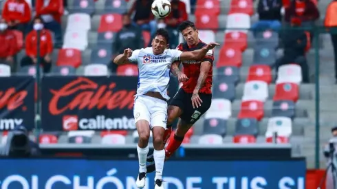 Luis Romo durante el encuentro ante el Toluca