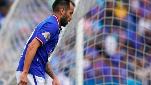 César Delgado en su partido de despedida