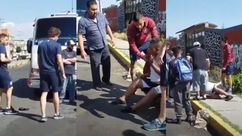 Tres jugadores de Cruz Azul protagonizaron un accidente.