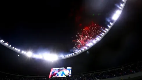 Fuegos artificiales iluminaron el Estadio Azteca por la nueva Final que disputará Cruz Azul.