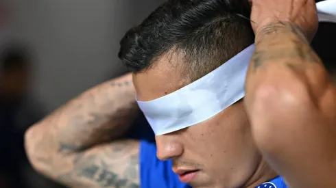 Julio Domínguez en un duelo ante el Guardianes