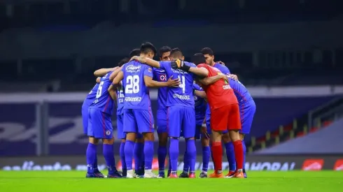 Cruz Azul en un partido del Guardianes