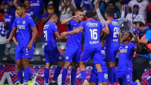 Cruz Azul en un partido de la Liga MX