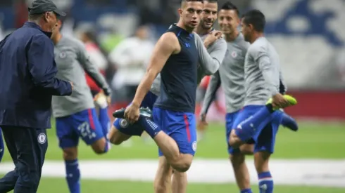 Iván Marcone en un entrenamiento con Cruz Azul