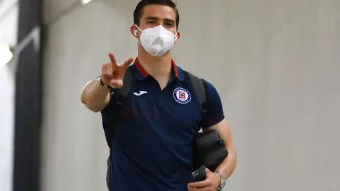 Sebas Jurado en su llegada al Azteca