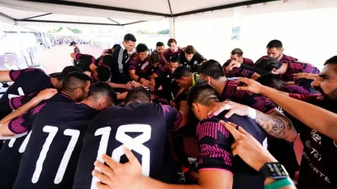 Selección mexicana en el duelo ante Rumania