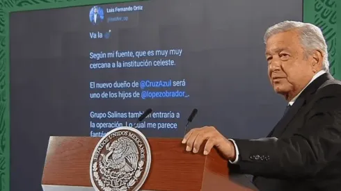 AMLO niega que sus hijos vayan a comprar al Cruz Azul