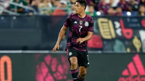 Luis Romo en un partido de la Selección