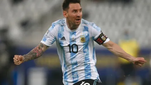 Lionel Messi en un partido de la Copa América