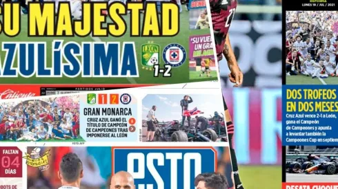 Cruz Azul acaparó las portadas de la prensa