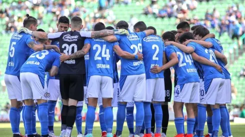 Cruz Azul en el duelo ante el Santos Laguna