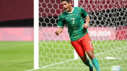 Luis Romo en un partido con la selección de México