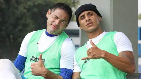Pablo Aguilar y Yoshimar Yotún en un entrenamiento