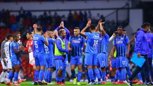 Cruz Azul en un partido del Apertura 2021