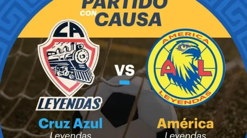 Leyendas de Cruz Azul enfrentarán a las de América.