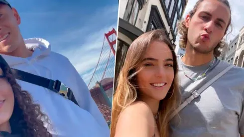 Piojo Alvarado y Santi Giménez pasearon con sus novias en Estados Unidos.