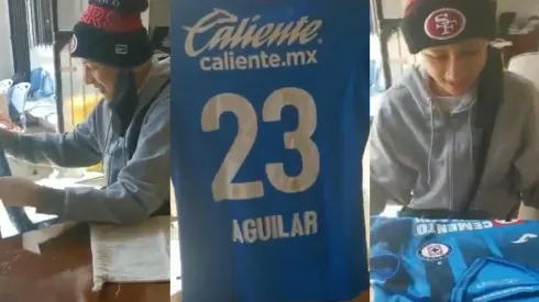 El emotivo gesto de Aguilar con fan de Cruz Azul que tiene cáncer