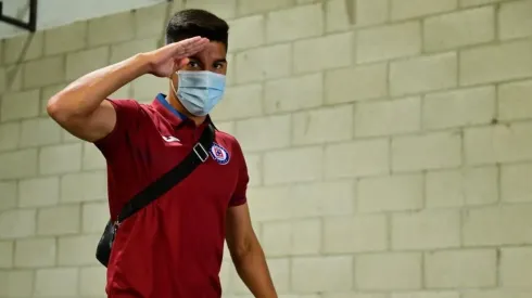 Pol Fernández en un partido de Cruz Azul