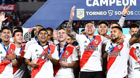 Paulo Díaz festejó el título de Liga con River Plate este año.