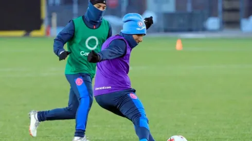 Cruz Azul entrenó en el Estadio Tim Hortons Field, en Canadá.