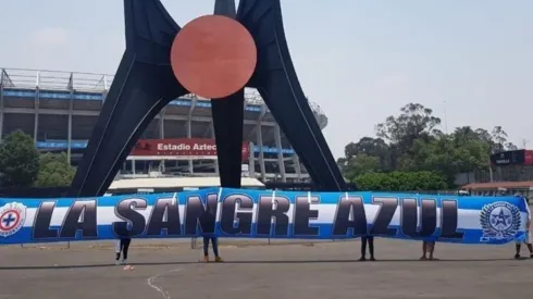 La barra de Cruz Azul en el Azteca