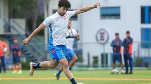 Nacho Rivero en el entrenamiento de este lunes