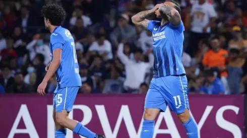 Christian Tabó celebrando su primer gol