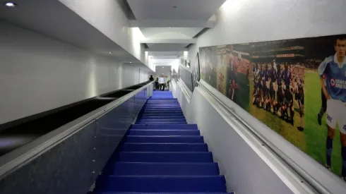 Así lucía el Estadio Azul rumbo a los vestidores.