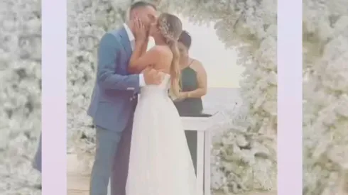 Alejandro Mayorga se casó con su novia Marlene Gómez.