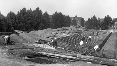 Ruinas del antiguo estadio del Arsenal, de Inglaterra