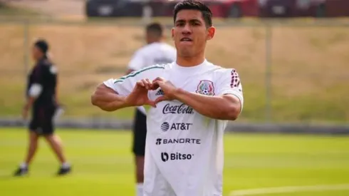 Antuna durante el entrenamiento de este martes.