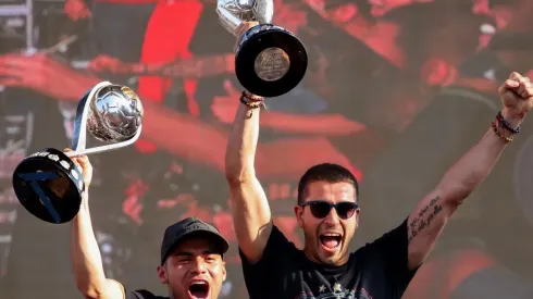 La celebración del titulo de Atlas.