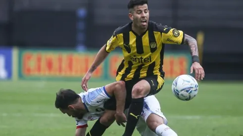 Ceppelini en un partido con Peñarol