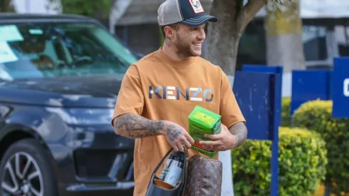 Christian Tabó lució sonriente en su regreso a los entrenamientos con Cruz Azul.